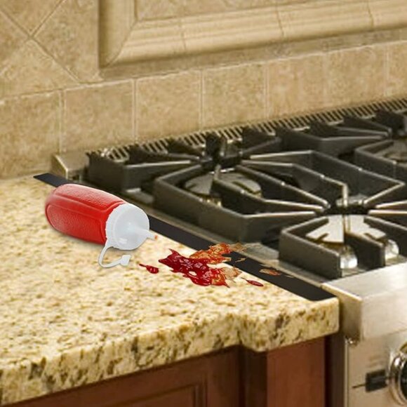 NEW Stove Gap Cover Stainless Steel Kitchen Counter Range Heat Resistant Filler - Picture 5 of 7